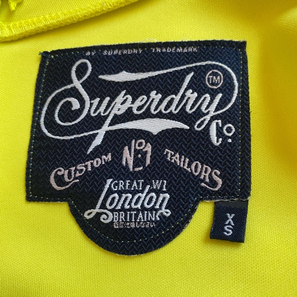 Superdry Premium Scuba Neoprene Dress, Mini, Neon Yellow, Sleeveless, Women's XS - Picture 7 of 12